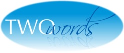 Logo for Two Words Magazine